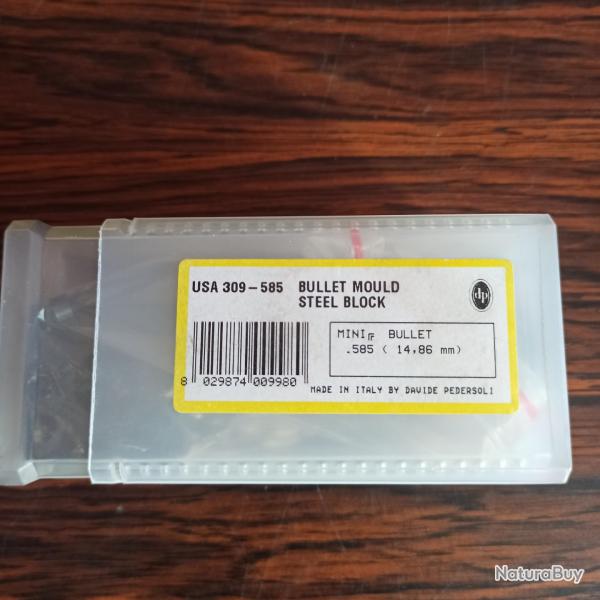 Moule � balles 1 cavit� - Balles Mini� Calibre .585