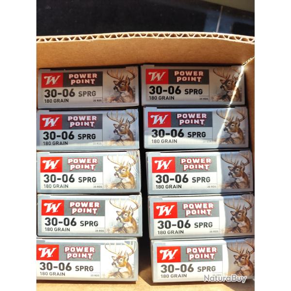 Winchester 30-06 power point lot de 10 bo�tes / 1 carton soit, 30� la boite net