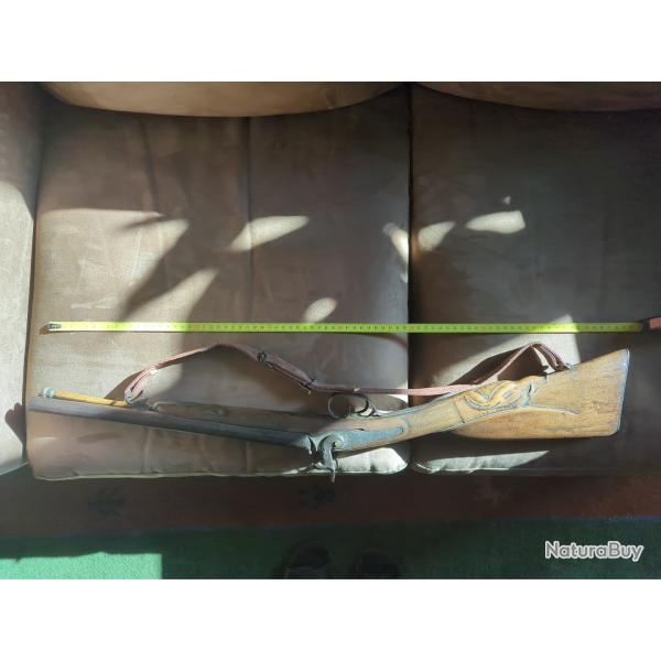 Fusil de collection � double canon et � percussion