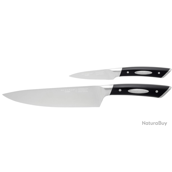 Scanpan Set 2 Pi�ces - Couteau d'office 9 cm + couteau de chef 20 cm - ref 92000210