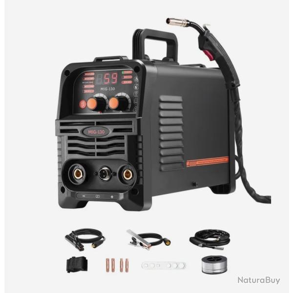 Poste � Souder MIG 130 A Multi-processus MIG sans Gaz MMA Lift TIG 3 en 1.....ENCHERE 1 EURO