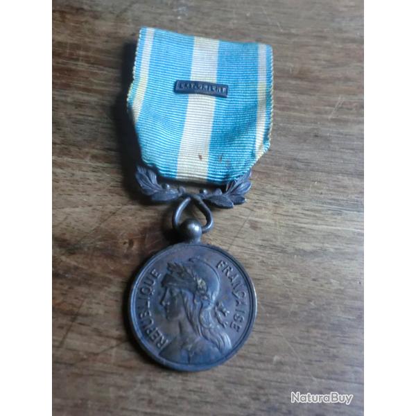 m�daille argent coloniale barette extreme orient