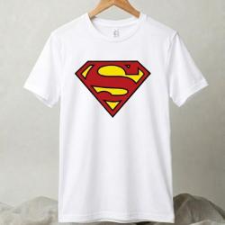 T-Shirt Blanc SUPERMAN - DC COMICS T-Shirt 100%Coton