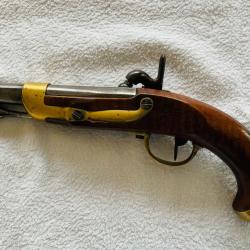 Pistolet d'ar&ccedil;on r&eacute;glementaire Mle 1822 converti - Manuf. Imp&eacute;riale de Mutzig
