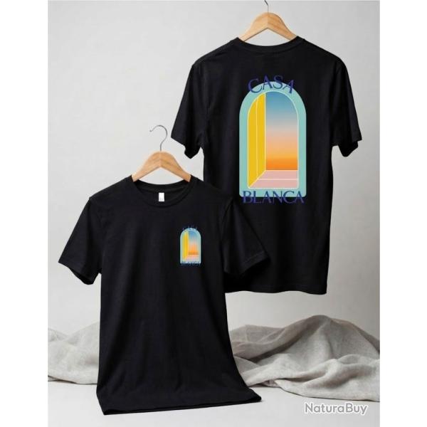 CASABLANCA L'ARCHE T-shirt 100% Coton 190g NOIR