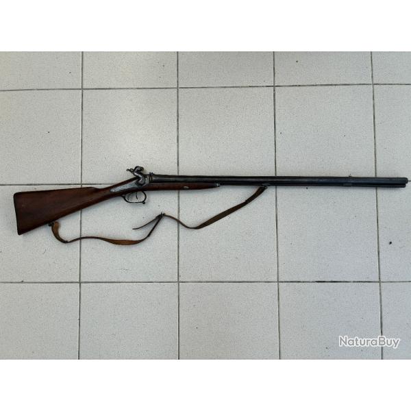 fusil de chasse juxtapos� � piston (poudre noire)