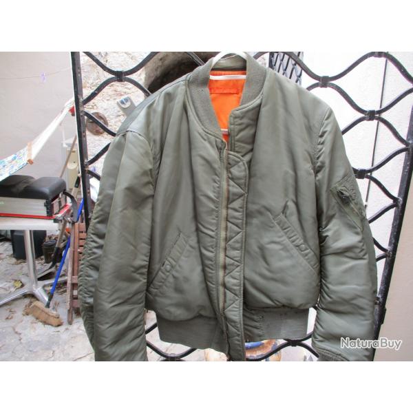 blouson  de pilote apha bombers authentique