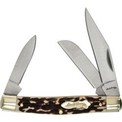 Couteau de Poche Schrade Uncle Henry Rancher Lames Acier Inox Manche Staglon SCH1136002
