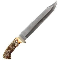 Couteau Fixe Schrade Uncle Henry Bowie Lame Acier 7Cr17MoV Manche Staglon &Eacute;tui Nylon SCH1116424