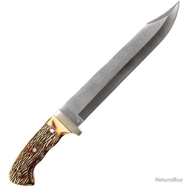 Couteau Fixe Schrade Uncle Henry Bowie Lame Acier 7Cr17MoV Manche Staglon �tui Nylon SCH1116424