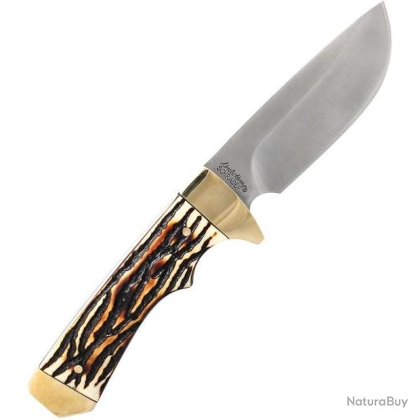 Couteau Fixe Schrade Uncle Henry Lame Acier 7Cr17MoV Manche Staglon �tui Cuir SCH1116404