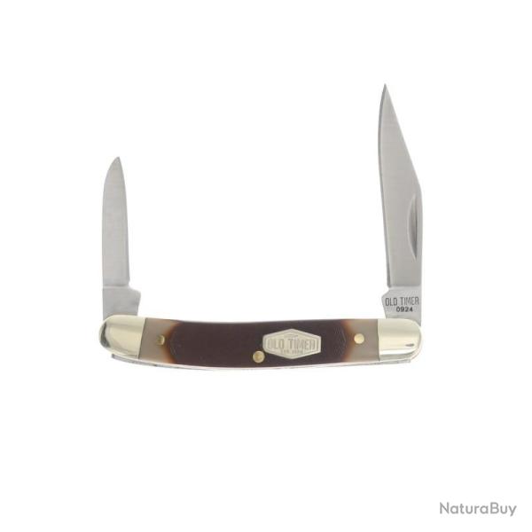 Couteau de Poche Schrade Old Timer Minuteman Lame Acier 7Cr17MoV Manche Delrin Slip Joint SCH104OT