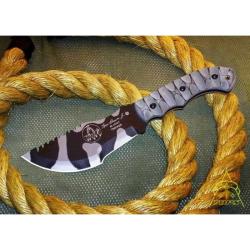 Couteau Fixe TOPS Tom Brown Tracker Camo Lame Acier 1095 Manche Micarta &Eacute;tui Kydex USA TPTBT010C
