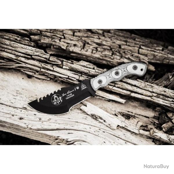 Couteau Fixe TOPS Tom Brown Tracker 2 Lame Acier 1095 Manche Micarta �tui Kydex USA TPT010T2