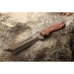 Couteau Fixe TOPS Steel Eagle 107D Delta Lame Acier 1095 Manche Micarta &Eacute;tui Kydex USA TPSE107D2DC