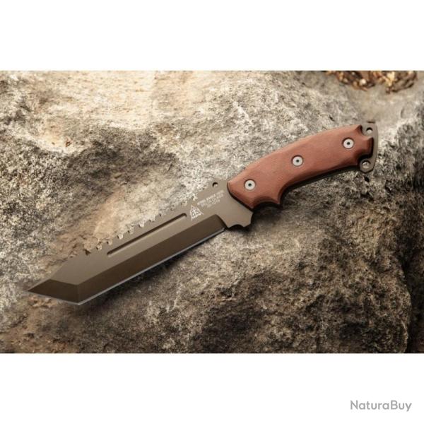 Couteau Fixe TOPS Steel Eagle 107D Delta Lame Acier 1095 Manche Micarta �tui Kydex USA TPSE107D2DC