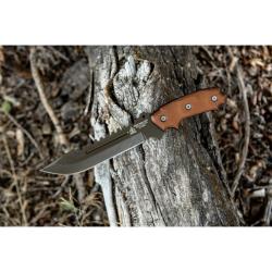 Couteau Fixe TOPS Steel Eagle 107C Delta Lame Acier 1095 Manche Micarta &Eacute;tui Kydex USA TPSE107C2DC