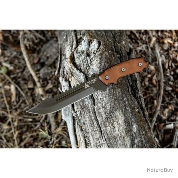 Couteau Fixe TOPS Steel Eagle 107C Delta Lame Acier 1095 Manche Micarta �tui Kydex USA TPSE107C2DC