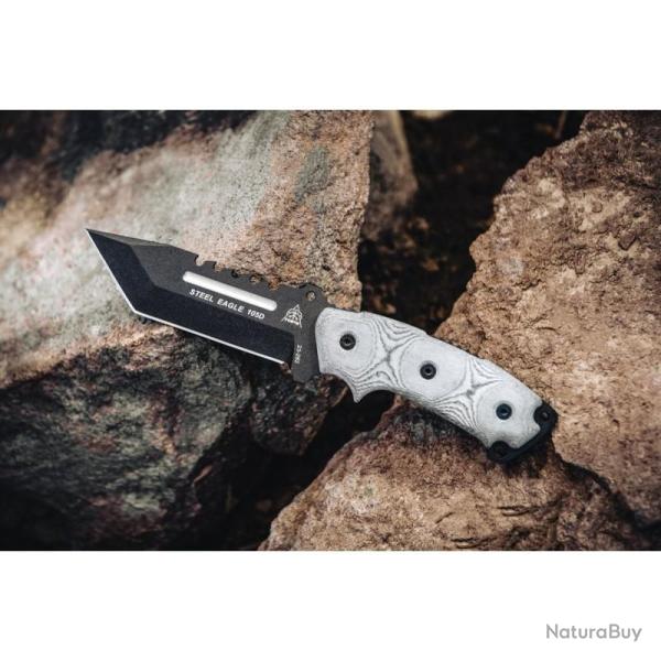 Couteau Fixe TOPS Steel Eagle 105D Lame Acier 1095 Manche Micarta �tui Kydex USA TPSE105D