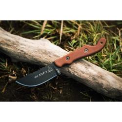 Couteau de Cou TOPS Pit Stop 3 Lame Acier 1095 Manche Micarta &Eacute;tui Kydex USA TPPSK01