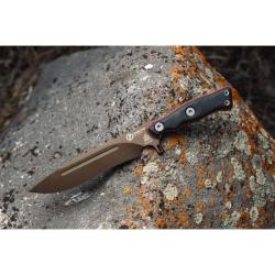 Couteau Fixe TOPS Operator 7 Lame Acier 1075 Manche Micarta G10 &Eacute;tui Kydex USA TPOP703