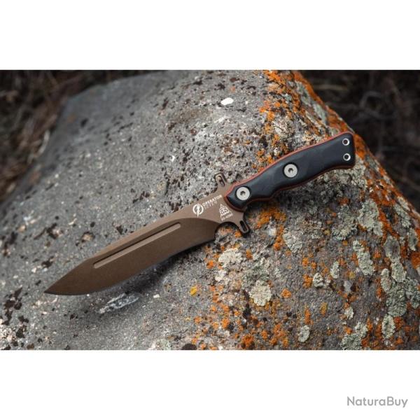 Couteau Fixe TOPS Operator 7 Lame Acier 1075 Manche Micarta G10 �tui Kydex USA TPOP703