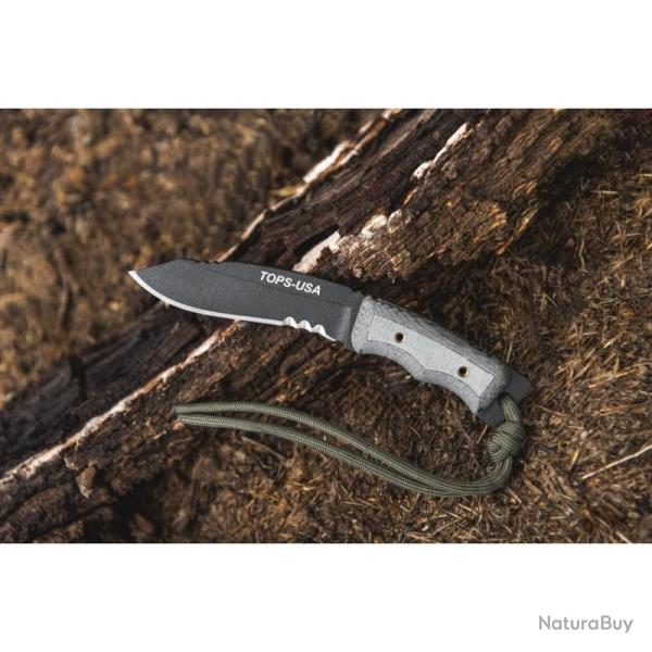 Couteau Fixe TOPS Mini Eagle XX Lame Acier 1095 Manche Micarta �tui Kydex USA TPMINE01