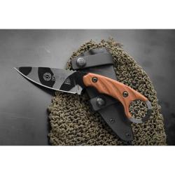 Couteau Fixe TOPS CUT 4.0 Combat Utility Tool Camo Lame Acier 1095HC Manche Micarta &Eacute;tui Kydex USA