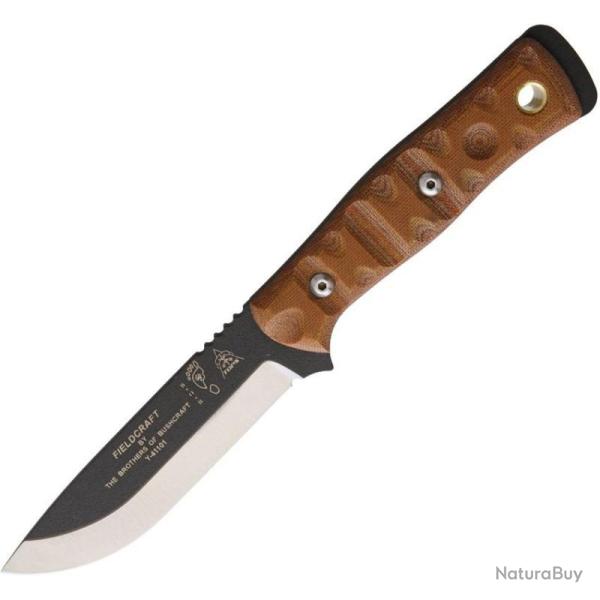 Couteau Fixe TOPS Fieldcraft BOB Hunter RM Lame Acier 1095HC Manche Micarta �tui Kydex USA