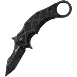 Couteau Fox Edge The Claw Lame Acier 8Cr13MoV Tanto Stonewash Manche G10 Liner Lock FE014