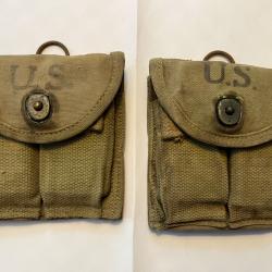 paire de pochettes USM1 reconditionn&eacute;es par l'arm&eacute;e Fran&ccedil;aise (anneau)