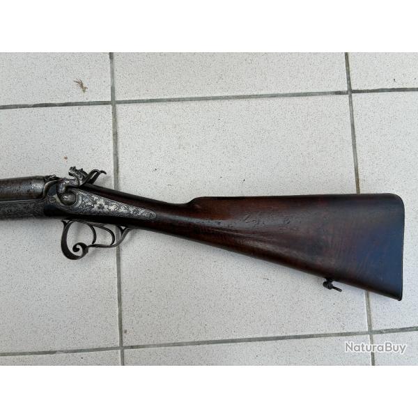 fusil cal 16 juxtapos� percussion centrale lefaucheux