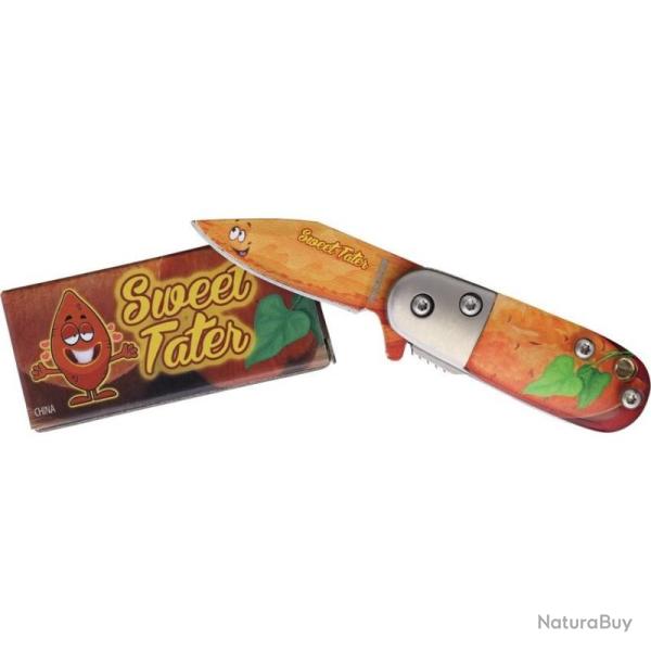 Couteau Pliant Rough Rider Sweet Tater Linerlock A/O Lame Acier Inox Manche Acrylique RR2758