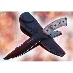 Couteau Fixe TOPS Fire Strike 45 Lame Acier 1095HC Manche Micarta &Eacute;tui Kydex USA TP45