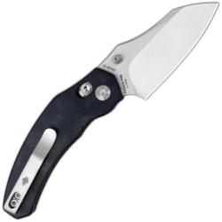 Couteau Kizer Mini Bulldog Lame Acier Nitro-V Satin Manche Richlite Bleu Clutch Lock KIV3672SA3