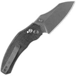 Couteau Kizer Mini Bulldog Lame Acier Nitro-V Manche Micarta Noir Clutch Lock KIV3672SA2