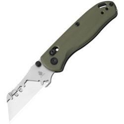 Couteau Kizer Drop Bear Utility Uti Bear 2 Lame Acier SK5 Manche G10 Vert Olive Clutch Lock