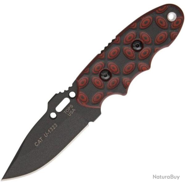 Couteau Fixe TOPS CAT 200H-02 Lame Acier 1095HC Manche G10 �tui Kydex USA TP200H02