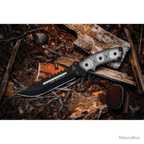 Couteau Fixe TOPS Steel Eagle 107C Lame Acier 1095HC Manche Micarta �tui Kydex USA TP107C