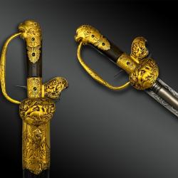 DAGUE de v&egrave;nerie pistolet - Europe - XVIII&egrave;me si&egrave;cle