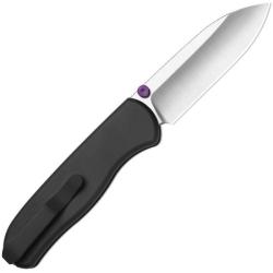Couteau Kizer Drop Bear Zero Lame Acier Elmax Satin Drop Point Manche Aluminium Btn Liner Lock