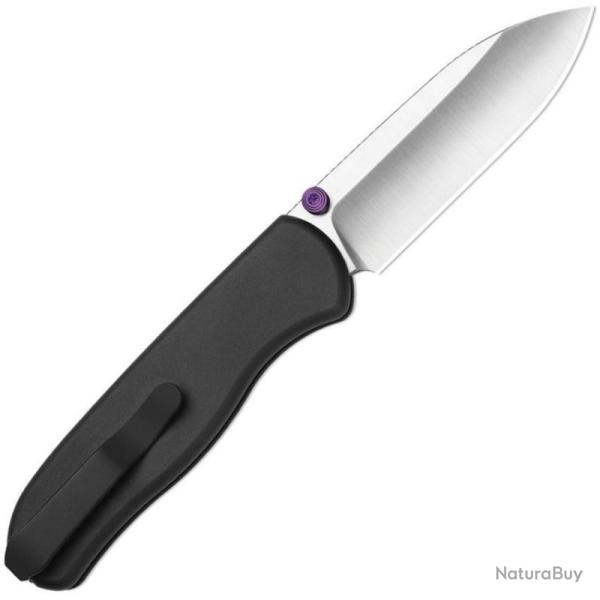 Couteau Kizer Drop Bear Zero Lame Acier Elmax Satin Drop Point Manche Aluminium Btn Liner Lock