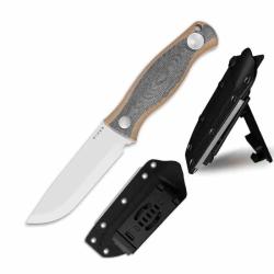 Couteau Kizer Polaris Lame Acier AEB-L Drop Point Manche Micarta/G10 Etui Kydex KI1100A1