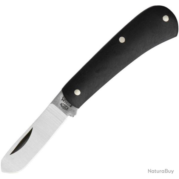 Couteau Taylor's Eye Witness Castrator Black Lame Acier 420HC Manche Bois Made In UK TEW4412