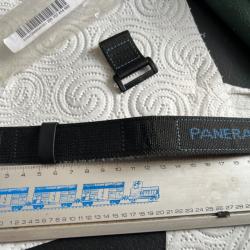 PANERAI bracelet textile nylon noir 1 pi&egrave;ce pour lugs 24 mm