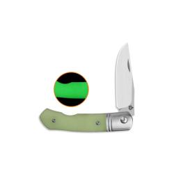 Couteau QSP Heron Lame Acier Nitro-V Satin Manche G10 Phosphorescent Slip Joint QS175A