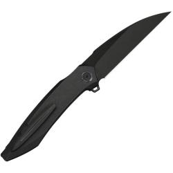 Couteau We Knife Fluxor Lame Wharncliffe Acier M390 Manche Titane Noir Nested Liner Lock WE230711