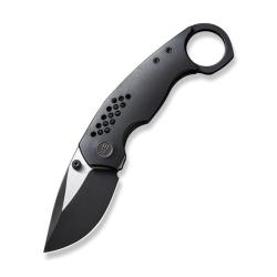 Couteau We Knife Envisage Lame Acier CPM 20CV Manche Titane Noir Frame Lock WE220132