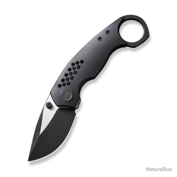 Couteau We Knife Envisage Lame Acier CPM 20CV Manche Titane Noir Frame Lock WE220132