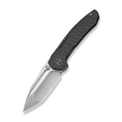 Couteau We Knife Micro Trogon Lame Acier M390 Manche Titane Flamm&eacute; Frame Lock WE240433